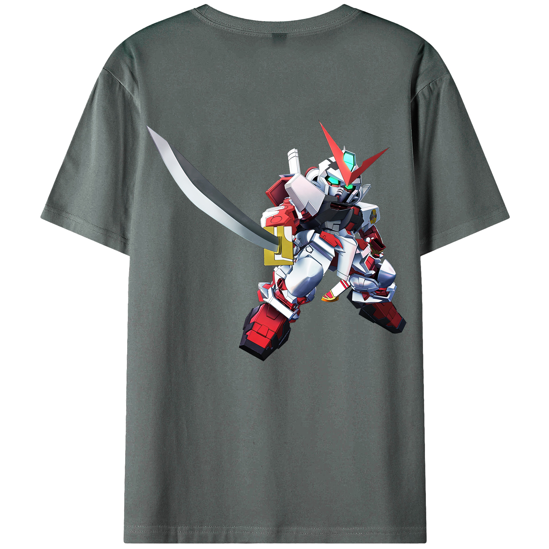 （画像用） 機動戦士ガンダム Mobile Suit Gundam 綿100％半袖Tシャツ（背面プリント）
